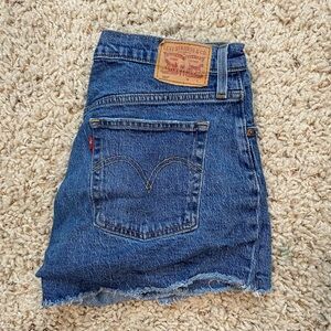 LEVIS denim shorts dark wash